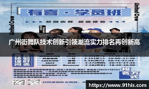 广州街舞队技术创新引领潮流实力排名再创新高
